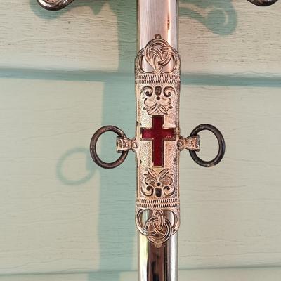 LOT 315: Antique Masonic Knights Templar Ceremonial Sword