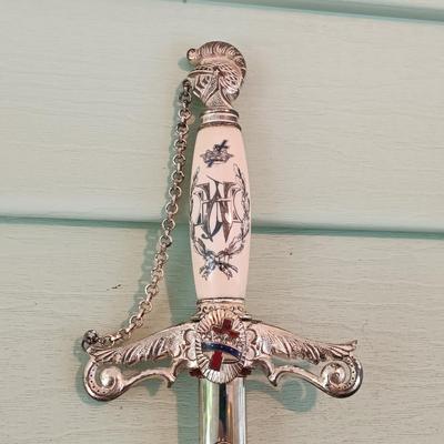 LOT 315: Antique Masonic Knights Templar Ceremonial Sword