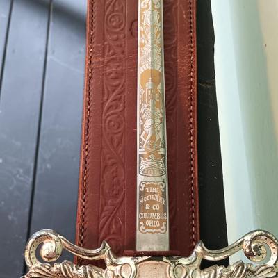 LOT 315: Antique Masonic Knights Templar Ceremonial Sword