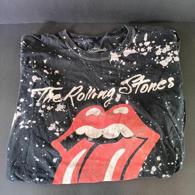 LOT 319: Framed 1967 Olympia Club Music Hall Ticket with Rolling Stones T-Shirt