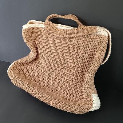 LOT 320: Miss Fluff Cupcake Doll Shoulder Bag, Blue Faux Leather Shoulderbag, The Sak Crocheted Purse & Ralph Lauren Purse