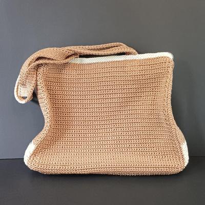 LOT 320: Miss Fluff Cupcake Doll Shoulder Bag, Blue Faux Leather Shoulderbag, The Sak Crocheted Purse & Ralph Lauren Purse