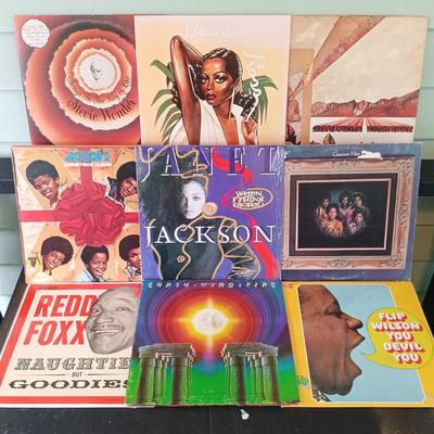 LOT 344: Record Collection- Janet Jackson, Earth Wind and Fire, Stevie Wonder & More