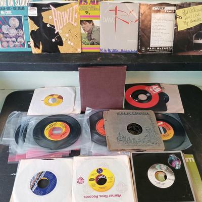 LOT 346: Collection of Vintage and Antique 45s- Little Tots Records, Billy Joel, Procol Harum, David Bowie & More