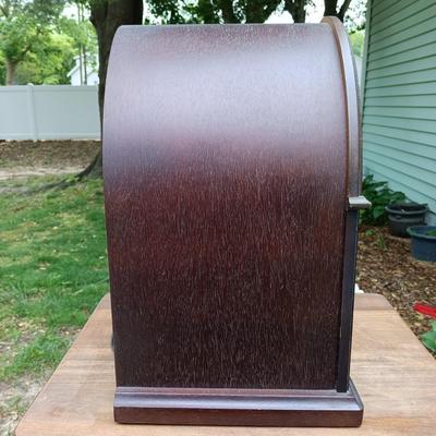 LOT 348: GE Cathedral Radio Model 7-4100JA with Record Stand