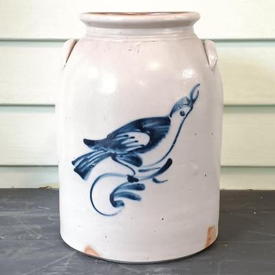 LOT 350: Set of (3) Vintage Crockery Jugs Featuring Rockdale Union Stoneware