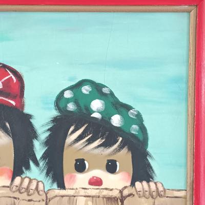 LOT 353: Bollini Clown Children Painting