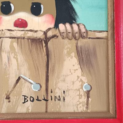 LOT 353: Bollini Clown Children Painting
