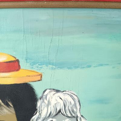 LOT 353: Bollini Clown Children Painting
