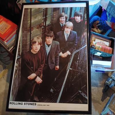 LOT 354: Set of (3) Vintage Pop Culture / Music Posters - The Beatles, The Rolling Stones & Star Wars