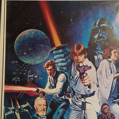 LOT 354: Set of (3) Vintage Pop Culture / Music Posters - The Beatles, The Rolling Stones & Star Wars