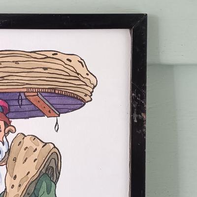 LOT 370: Signed Avo Watercolor Art