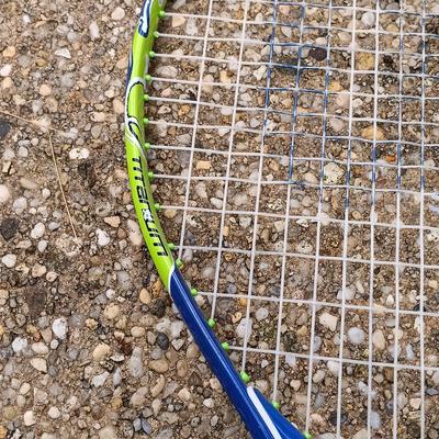 LOT 375: Set of (4) Tennis Rackets with Tennis Ball Signed Billie Jean King