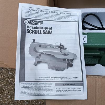LOT 377: Central Machinery 16" Variable Speed Scroll Saw