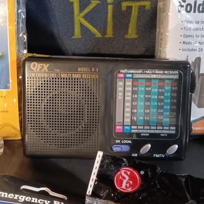 LOT 396: Survival Kit Backpack with New in Package Items