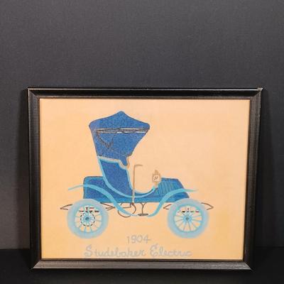 LOT 398: Gouache Portrait of a Man by S. Nogard, Paintings of Vintage Cars, Books & More