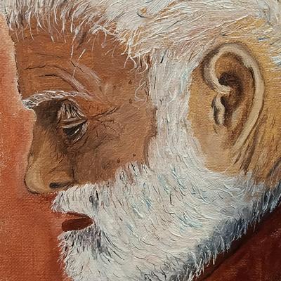 LOT 398: Gouache Portrait of a Man by S. Nogard, Paintings of Vintage Cars, Books & More