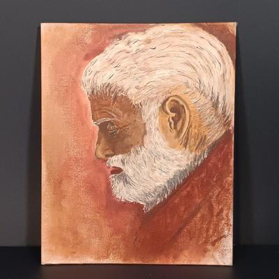 LOT 398: Gouache Portrait of a Man by S. Nogard, Paintings of Vintage Cars, Books & More