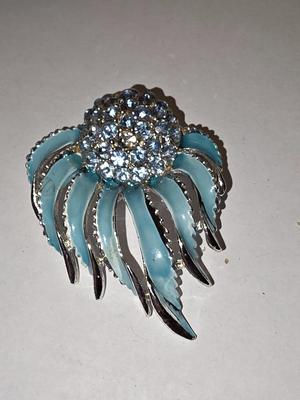 Blue brooch