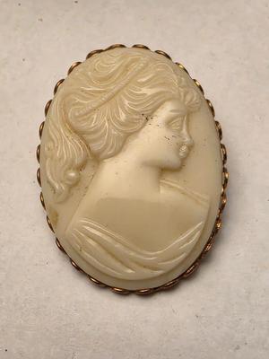 Vintage cameo brooch