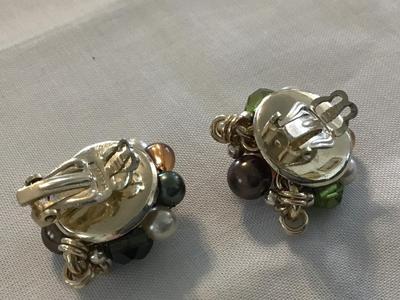Vintage Japan Clip on Earrings
