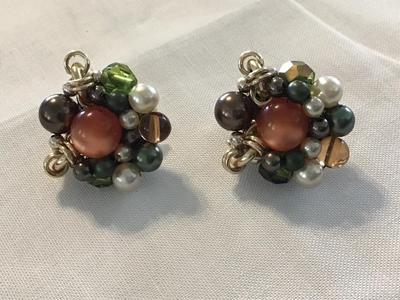 Vintage Japan Clip on Earrings