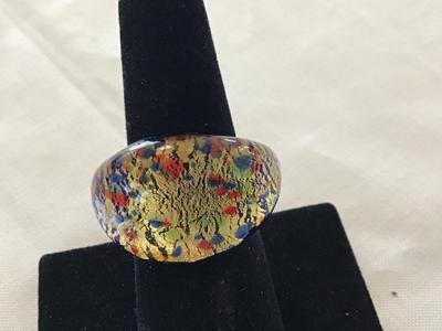 Speckle Glass Ring