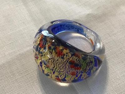 Speckle Glass Ring