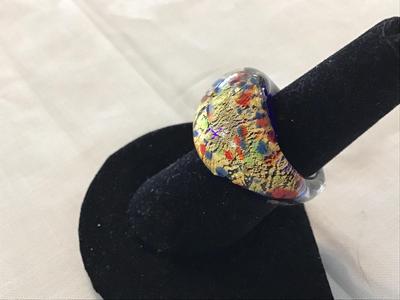 Speckle Glass Ring