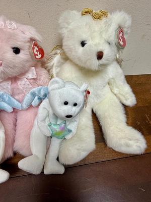 Ty Plush Toy bear lot - Divine, Star, & Faithful bears