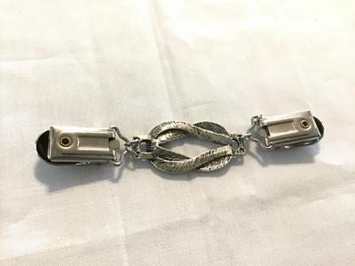Silver Tone Sweater Clip