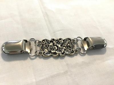 Silver tone Sweater Clip