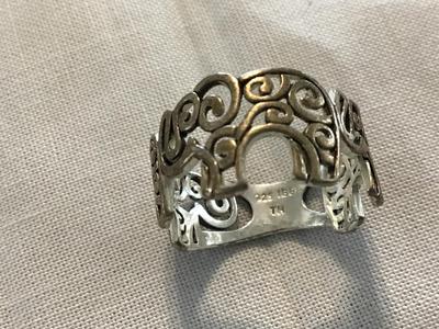 925 Silver Éléphant Ring Marked