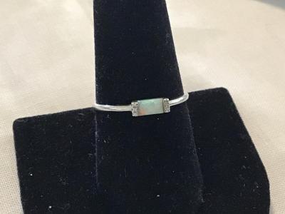 Opal And 925 Ring Marked