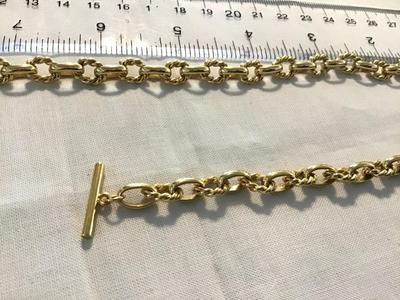 Nice Gold Tone Collar /Choker Link Necklace