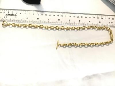 Nice Gold Tone Collar /Choker Link Necklace