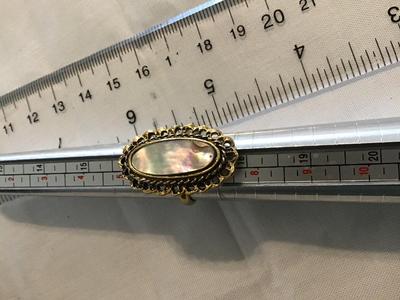 Vintage Adjustable Mother of Pearl Ring