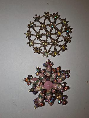 Pair of brooches