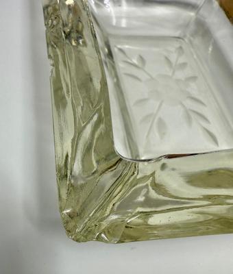 Vintage Glass Lot - dishes, vase, soap dispenser, Trinket Box, Cordials, Ashtray Dessert Bowls