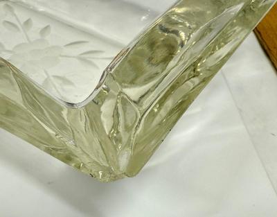 Vintage Glass Lot - dishes, vase, soap dispenser, Trinket Box, Cordials, Ashtray Dessert Bowls