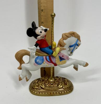 MICKEY MOUSE New England Collectors Society Disney Characters Carousel Horse Figure limited edition