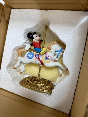 MICKEY MOUSE New England Collectors Society Disney Characters Carousel Horse Figure limited edition