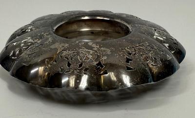 Saxon Plate Silver Plate Electroplated Copper Flower Vase Holder Centerpiece
