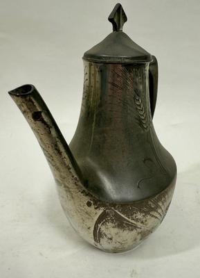 Vintage Art Nouveau Kayserzinn-Style Teapot with Hinged Lid