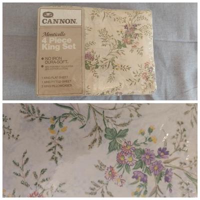 Vintage Cannon King Size Sheet Sets (GB-BBL)