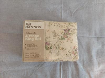 Vintage Cannon King Size Sheet Sets (GB-BBL)