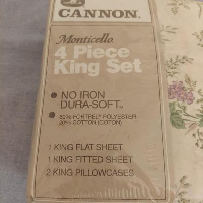 Vintage Cannon King Size Sheet Sets (GB-BBL)