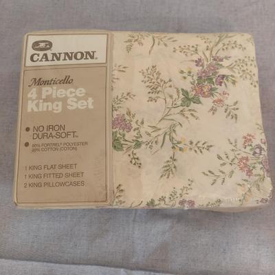 Vintage Cannon King Size Sheet Sets (GB-BBL)