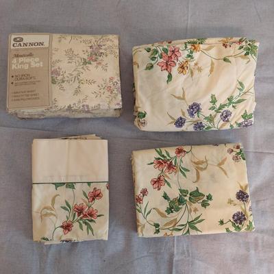 Vintage Cannon King Size Sheet Sets (GB-BBL)