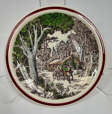 Decorative China Plate: Bits of Old New England - Old Dobbin